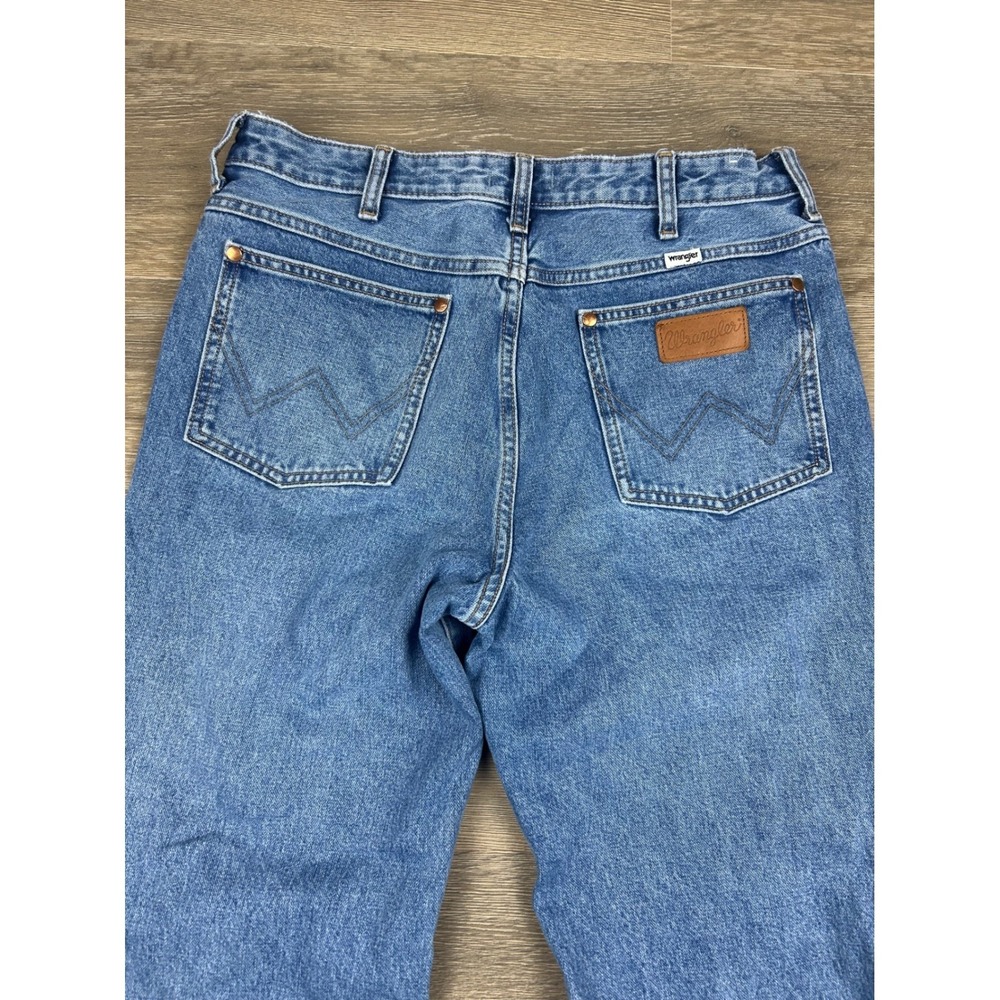 Wrangler Wanderer High Rise Flare Distressed Jeans Medium Wash 30x32 112334543 - Picture 13 of 13